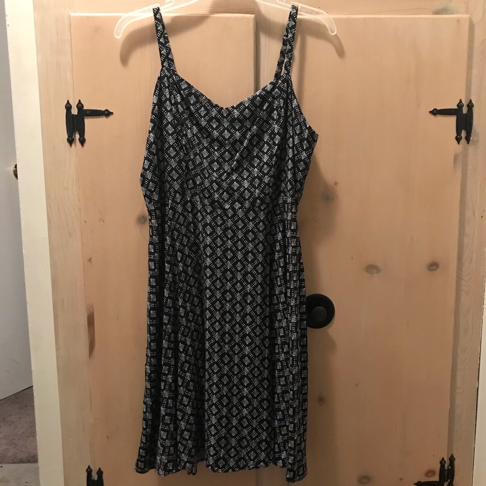 Black and White Flowy Dress